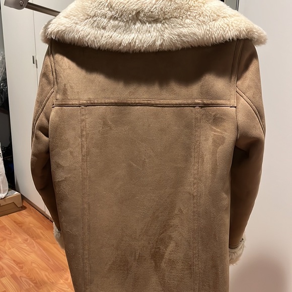 Faux lamb skin long coat - Picture 4 of 6